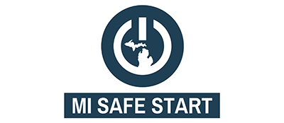 logo for the Michigan Safe Start Reopening plan during COIVD Pandemic